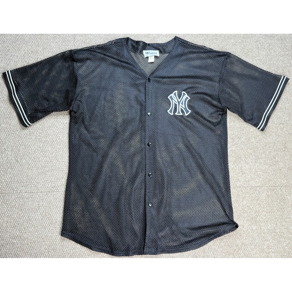 Adidas MLB Vtg Rare New York Yankees Mesh Baseball Jersey Size XXL